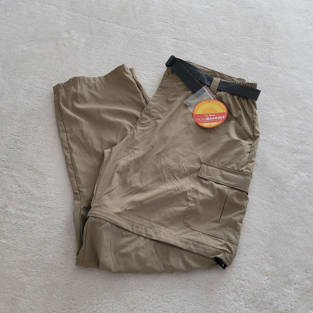 L.L.Bean Tropicwear Zip-Leg Pants, Men's Size XL, NWT - Dark Driftwood